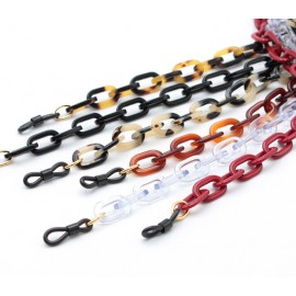 Acetate chain with small rectangular links