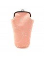 Shellfish pattern clasp purse Pink