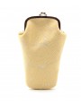 Shellfish pattern clasp purse Yellow
