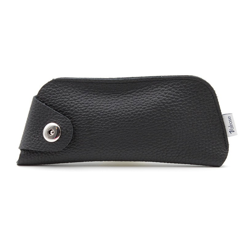 Étui en cuir Noir avec Top magnétique