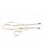 Gold Snake metal chain with square links