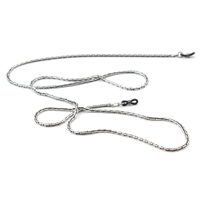 Antic silver Snake metal chain with square links