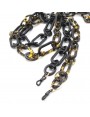 Acetate chains with medium oval and big rounded rectangular links