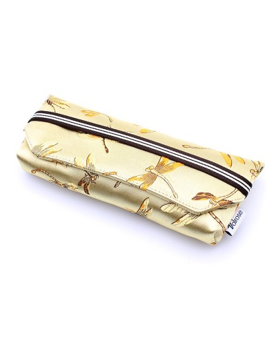 Golden dragonfly pattern Jacquard case