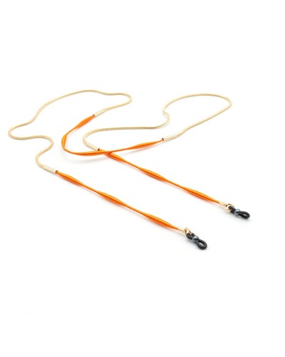 Orange Metal and trimmings snake chain