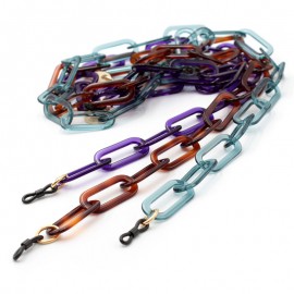 Acetate chains with big rounded rectangular links