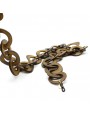 Kaki tagua chain with very big oval links