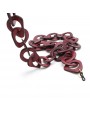 Red tagua chain with very big oval links