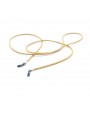 Silk braided cord Ocre