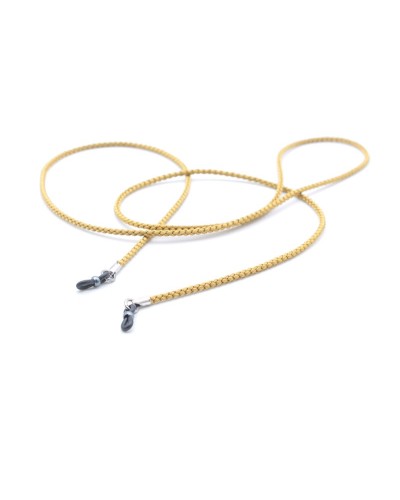 Silk braided cord Ocre