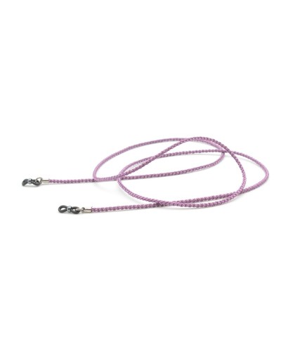 Silk braided cord Mauve