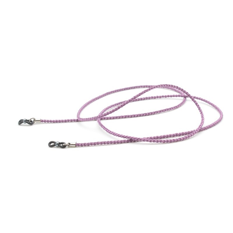Silk braided cord Mauve