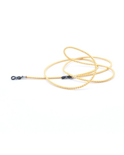 Silk braided cord Yellow