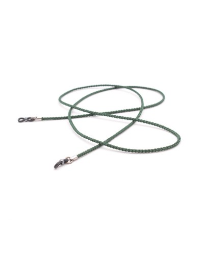 Silk braided cord Green