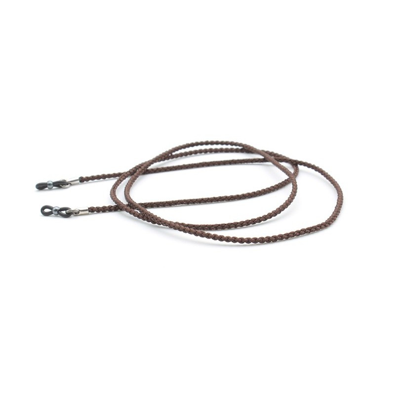 Silk braided cord Brown