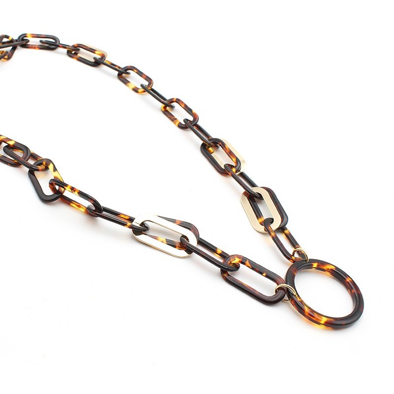 Pendentif acétate Tokyo et métal doré