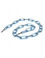 Crystal blue Acetate chain with big rounded rectangular links 