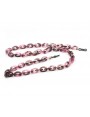 Pink and Black Acetate chain with Small Oval links