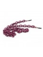 Burgundy Acetate chain with Small Oval links