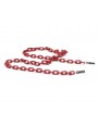 Red acetate chain with Small rectangular links 