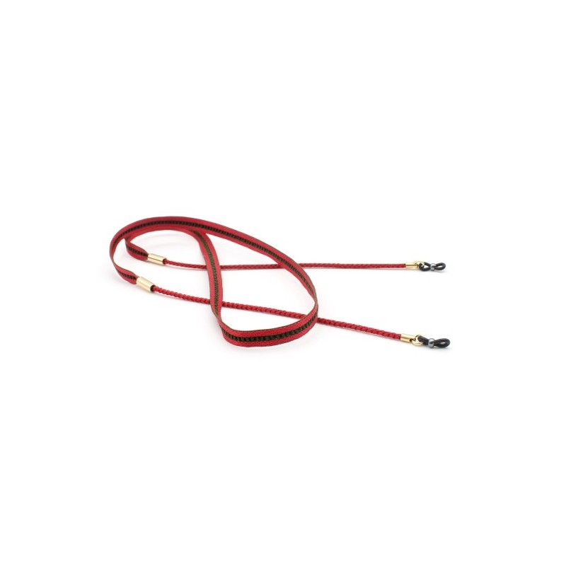 Passementeries et cordons tressés en soie Rouge et Vert