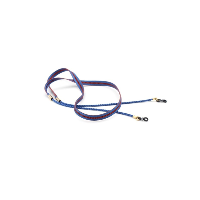 Blue and Terra cotta Trimmings and Silk braided cord