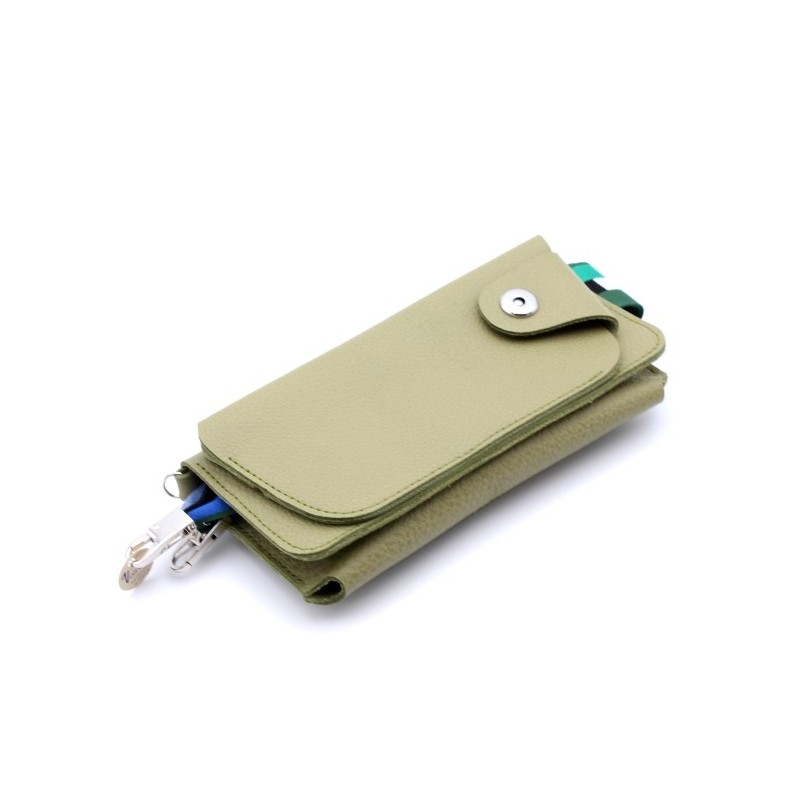 Olivine Small leather shoulder bag