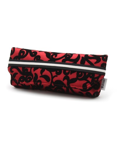 Red Flocked Jacquard case