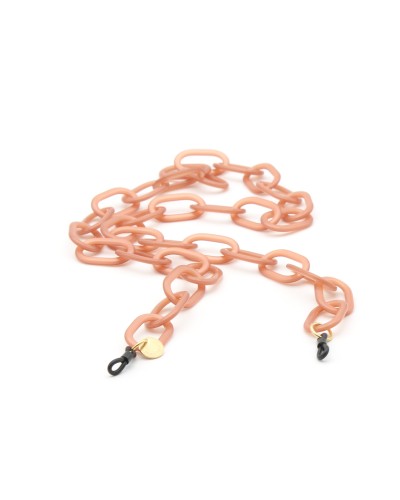 Powdery Pink Acetate chain with Big Oval links