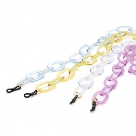 Purple Cristal Opaline Acetate chains with big oval links