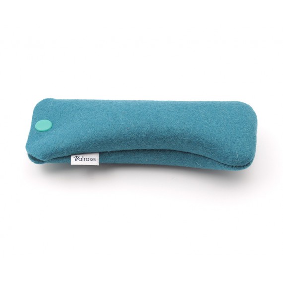 Teal Press-stud felt case