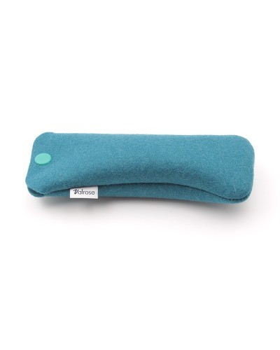 Teal Press-stud felt case