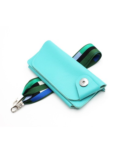 Petite sacoche cuir en bandoulière Lotus