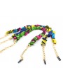 Chaines métal avec tissu Wax