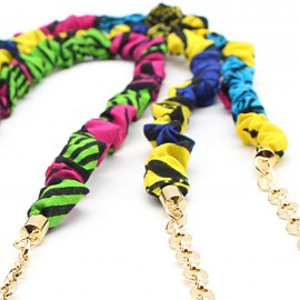 Metal chains with Wax fabric