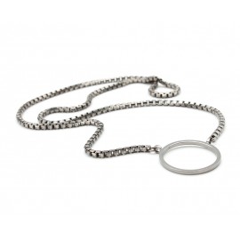 Venetian brass glasses holder necklace