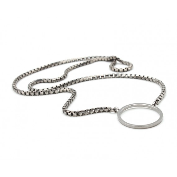 Gun Venetian brass glasses holder necklace