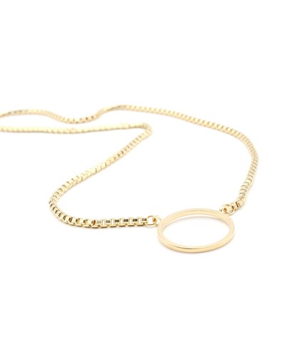 Gold Venetian brass glasses holder necklace