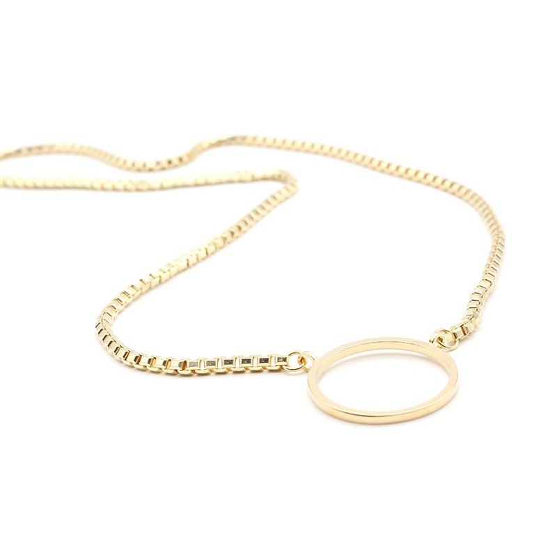 Gold Venetian brass glasses holder necklace