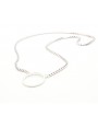 Silver Venetian brass glasses holder necklace