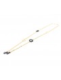 Metal chain with acetate flowers