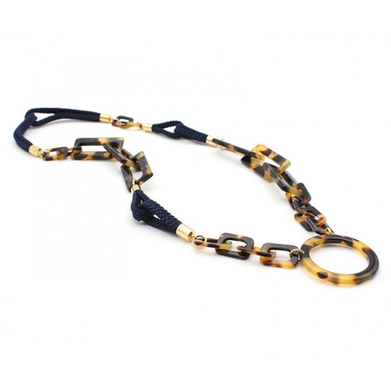 Pendentifs acétate rectangle et passementerie Tokyo