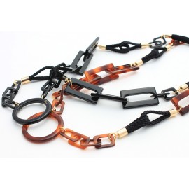 Tokyo Square acetate and trimmings pendants