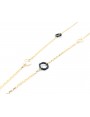 Metal chain with acetate flowers