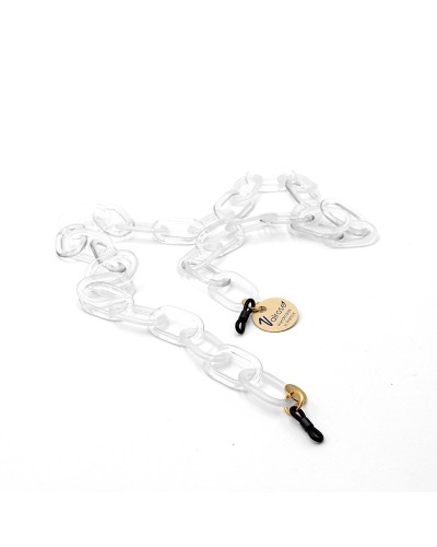 Cristal Opaline Acetate chain with big oval links