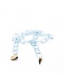 Blue Cristal Opaline Acetate chain with big oval links