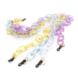 Cristal Opaline Acetate chains with big oval links