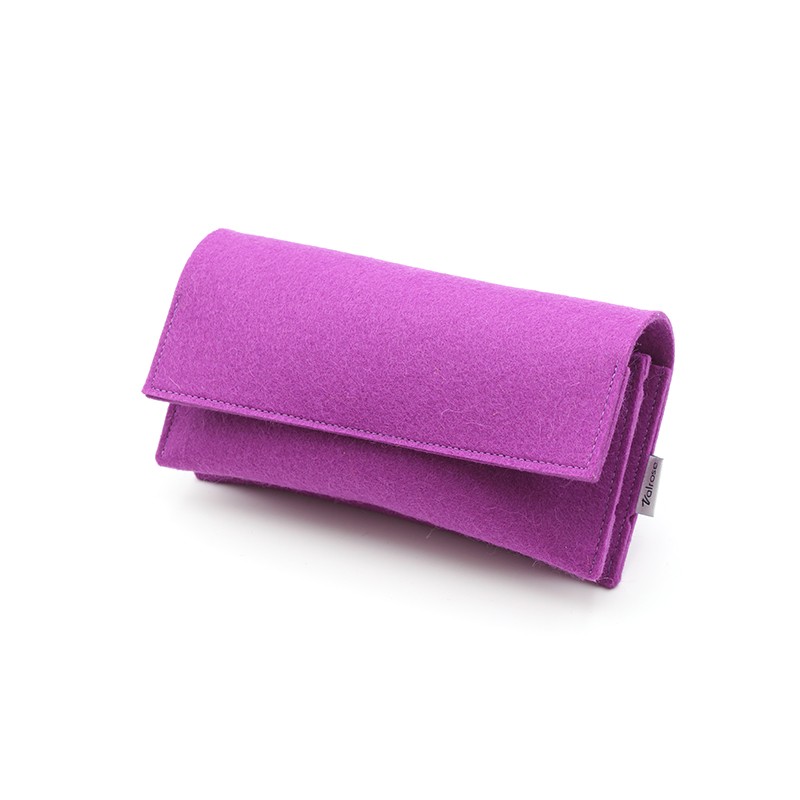 Purple double felt case