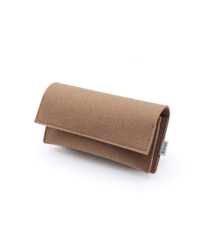 Étui double en feutre Moka