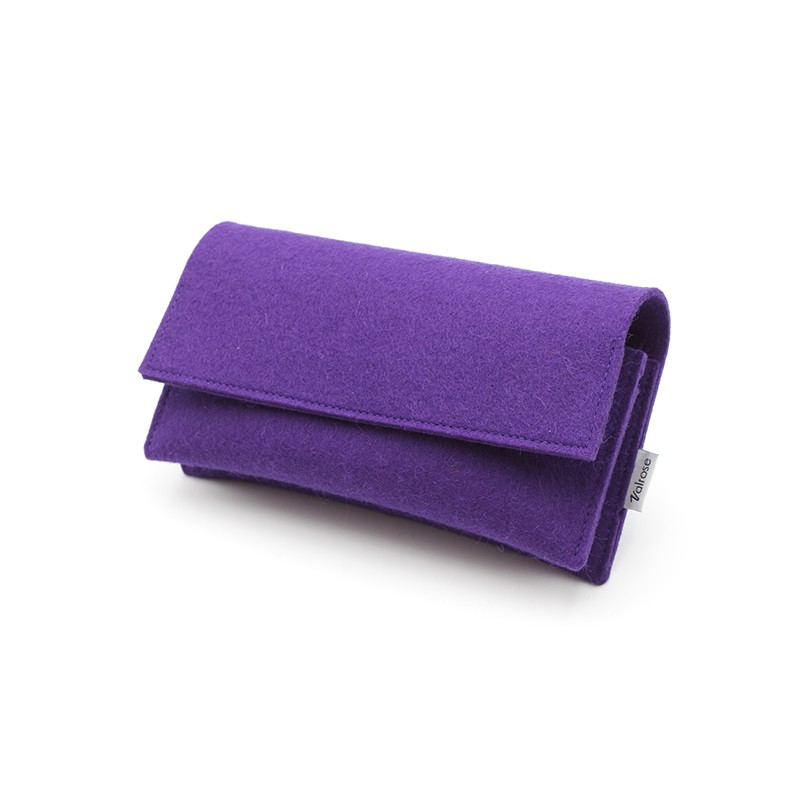 Étui double en feutre Violet